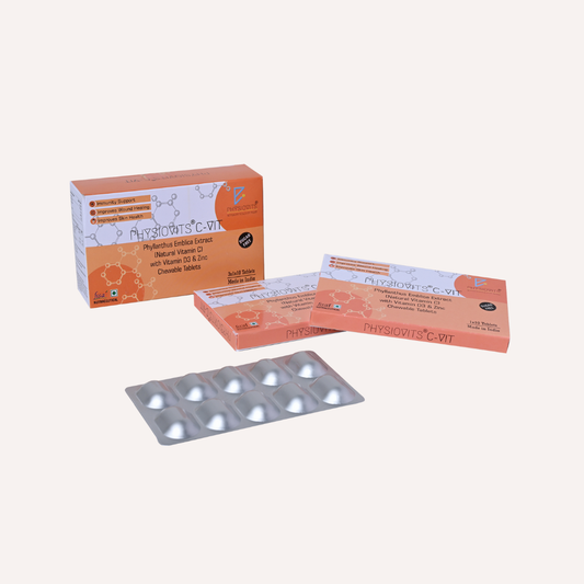 Physiovits C-VIT Chewable Tablets | Natural Vit C based Immunity Supplement