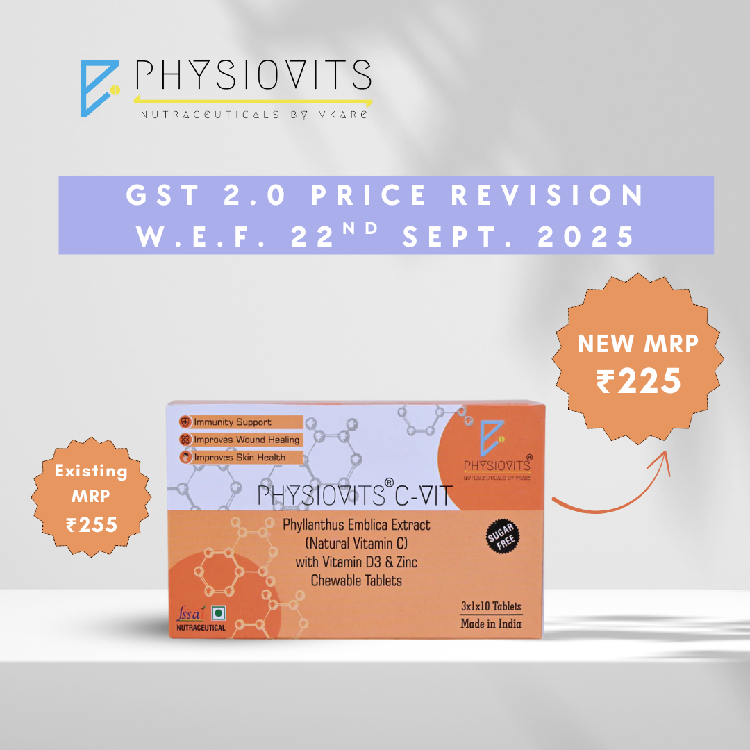 Physiovits C-VIT Chewable Tablets | Natural Vit C based Immunity Supplement