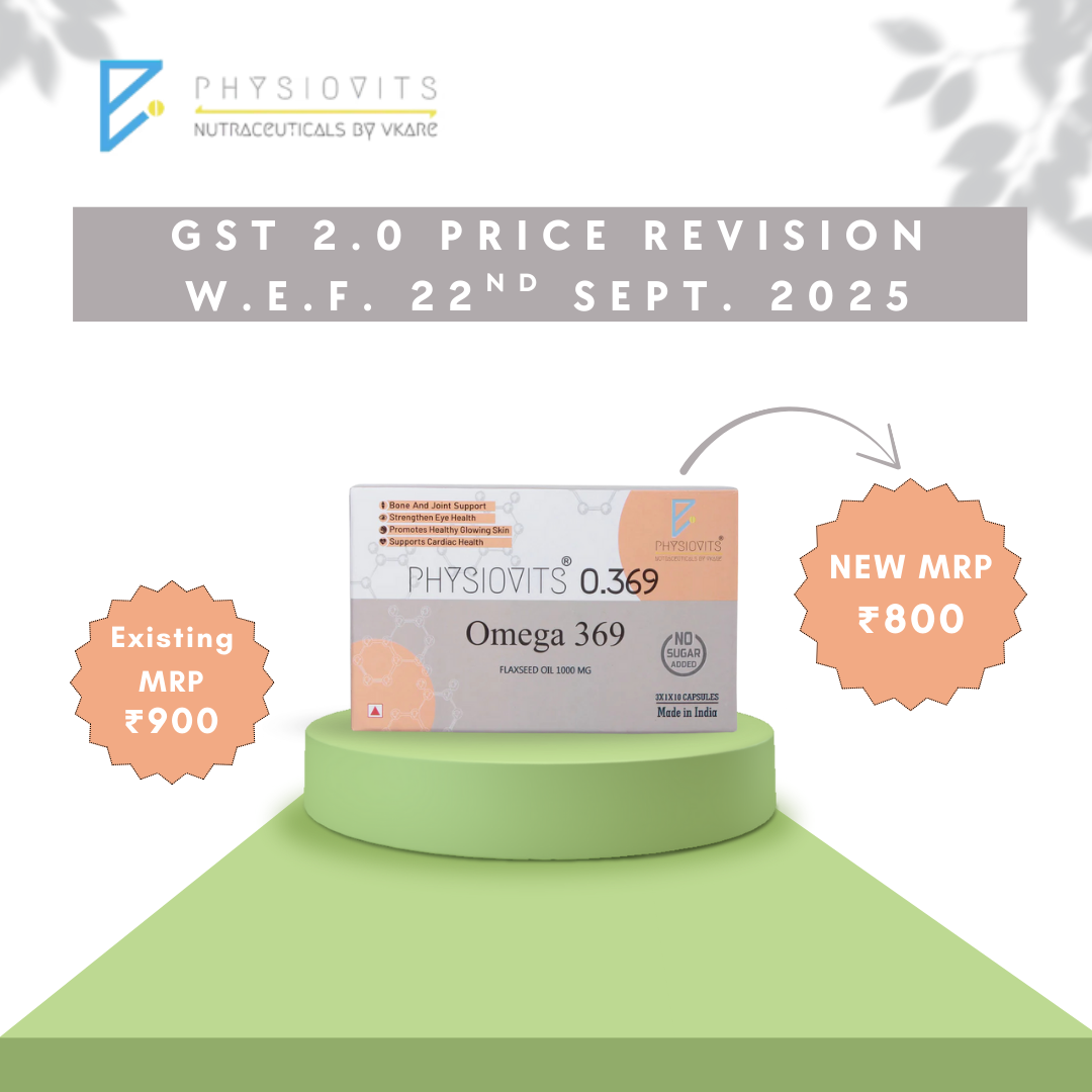 Physiovits O.369 Softgels | 1000 mg Flaxseed Oil