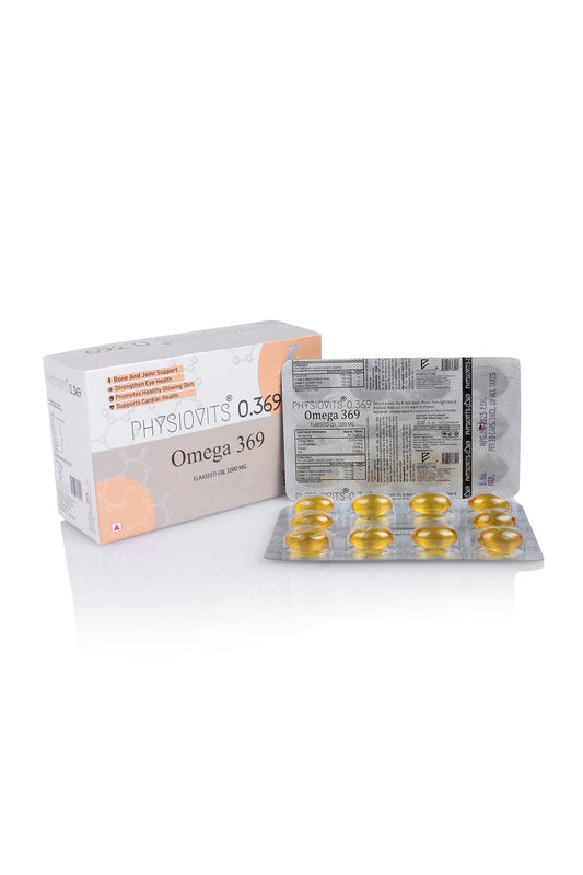 Physiovits O.369 Softgels | 1000 mg Flaxseed Oil