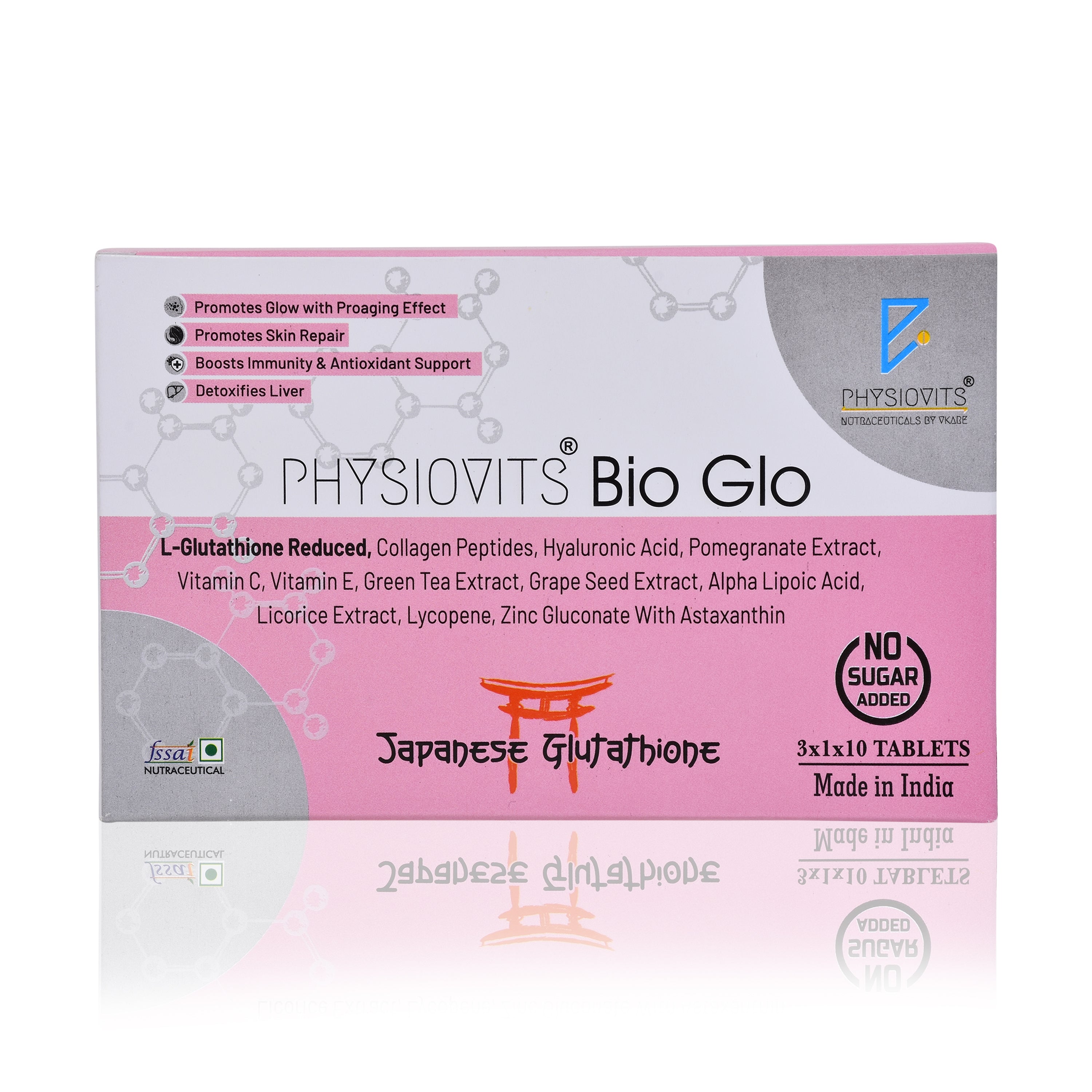 Physiovits Bio Glo | Japanese Reduced L Glutathione Tablets 600mg Physiovits Bio Glo | Japanese Reduced L Glutathione Tablets 600mg