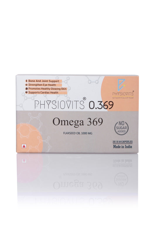 Physiovits O.369 Softgels | 1000 mg Flaxseed Oil