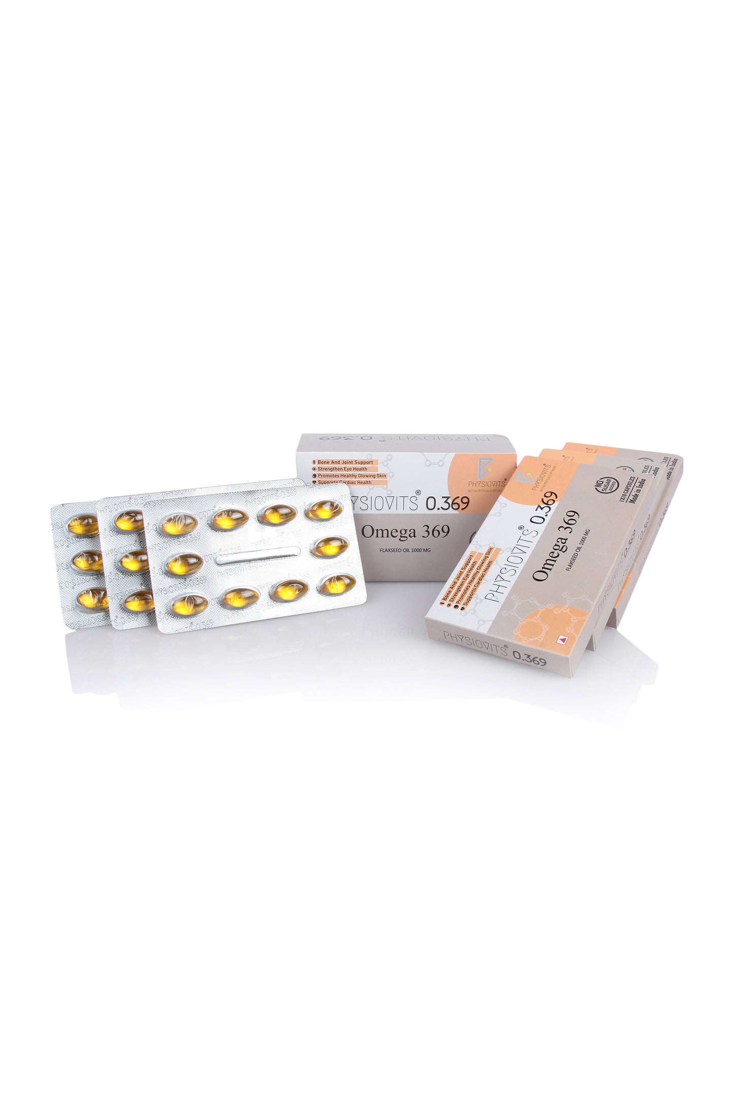 Physiovits O.369 Softgels | 1000 mg Flaxseed Oil