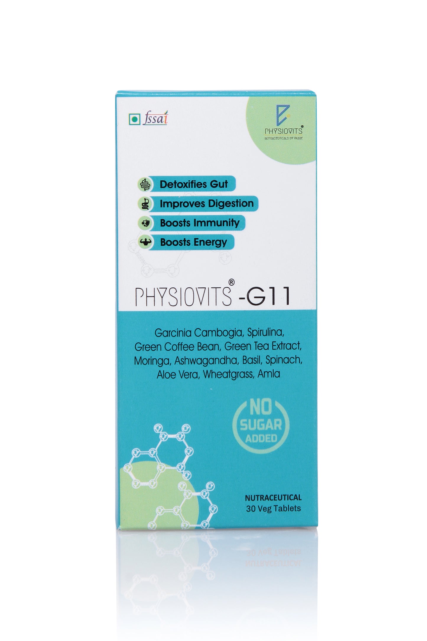 Physiovits G-11 Tablets | 11 Super Green Foods Supplement