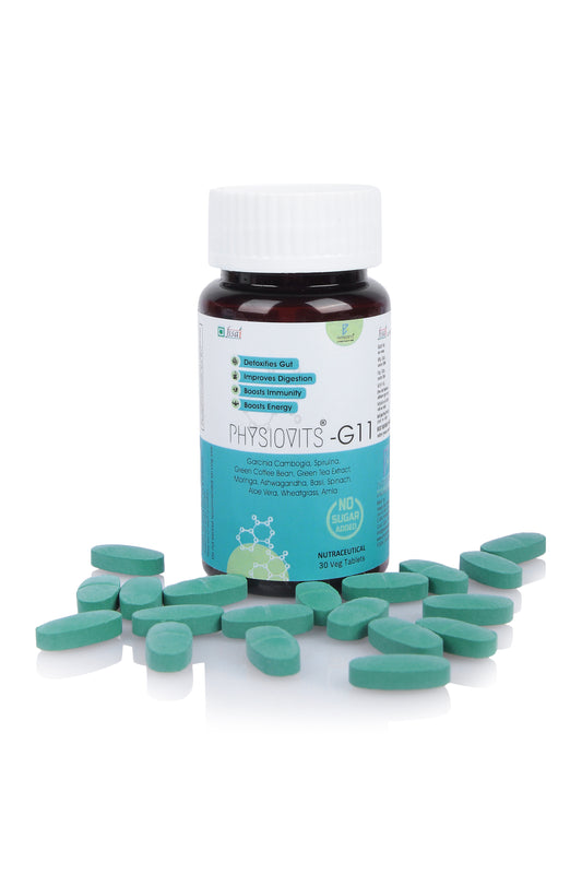 Physiovits G-11 Tablets | 11 Super Green Foods Supplement